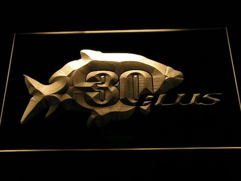 30 Plus Fishing Logo LED Neon Sign